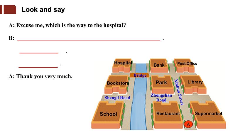 仁爱科普版英语七年级下册Unit 6 Topic 3 How can I get to the library_ Section D课件+教案+音频08