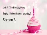 仁爱科普版英语七年级下册Unit 7 Topic 1 When is your birthday_ Section A课件+教案+音频