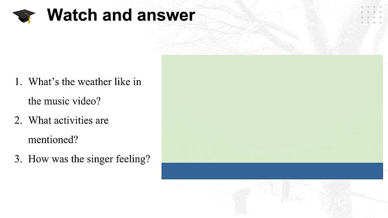 仁爱科普版英语七年级下册Unit 8 Topic 1 What's the weather like in summer_ Section D课件+教案+音视频03