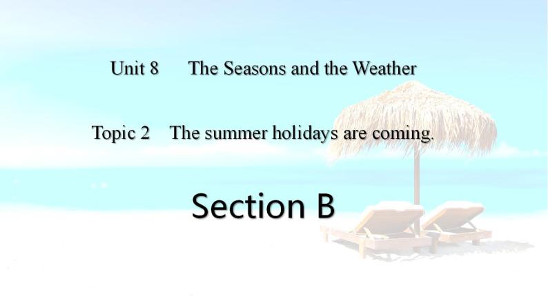 仁爱科普版英语七年级下册Unit 8 Topic 2 The summer holidays are coming. Section B课件+教案+音视频01