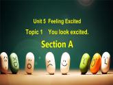 仁爱科普版英语八下Unit5  Feeling excited Topic 1 You look excited  Section A 课件+教案+练习+音视频