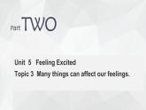 仁爱科普版英语八下Unit 5 Feeling excited Topic 3 Many things can affect our feelings复习课件+复习检测（含答案）