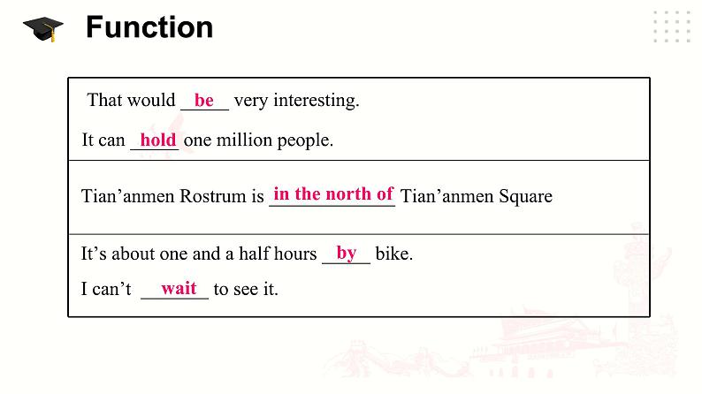 仁爱科普版英语八下Unit 6 Topic2 How about exploring Tian’anmen Square_ Section D课件+教案+练习+音视频07