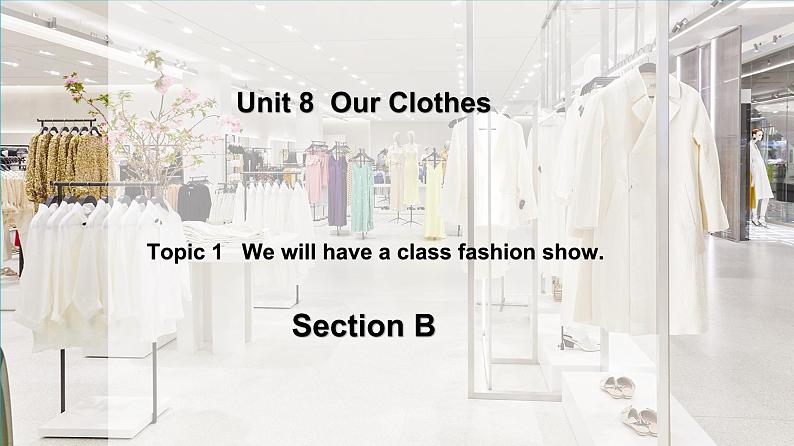 仁爱科普版英语八下Unit 8  Topic 1  We will have a class fashion show. Section B课件+教案+素材02