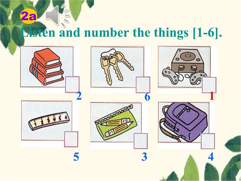 人教新目标版英语七年级上册Unit 4 Where's my schoolbag-Section A(1a – 2c)课件第8页