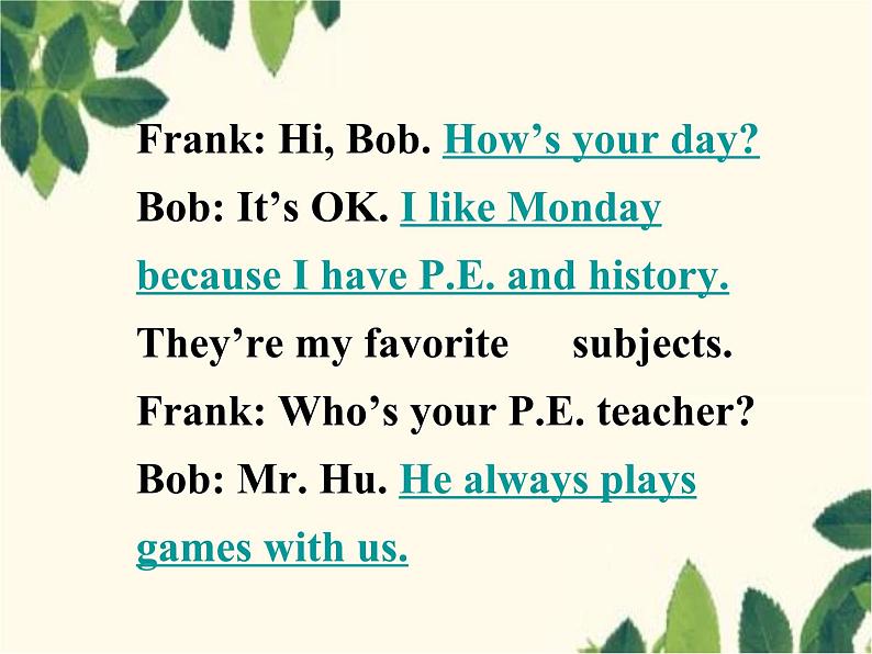 人教新目标版英语七年级上册Unit 9 My favorite subject is science.Section A(2d – 3c)课件第6页