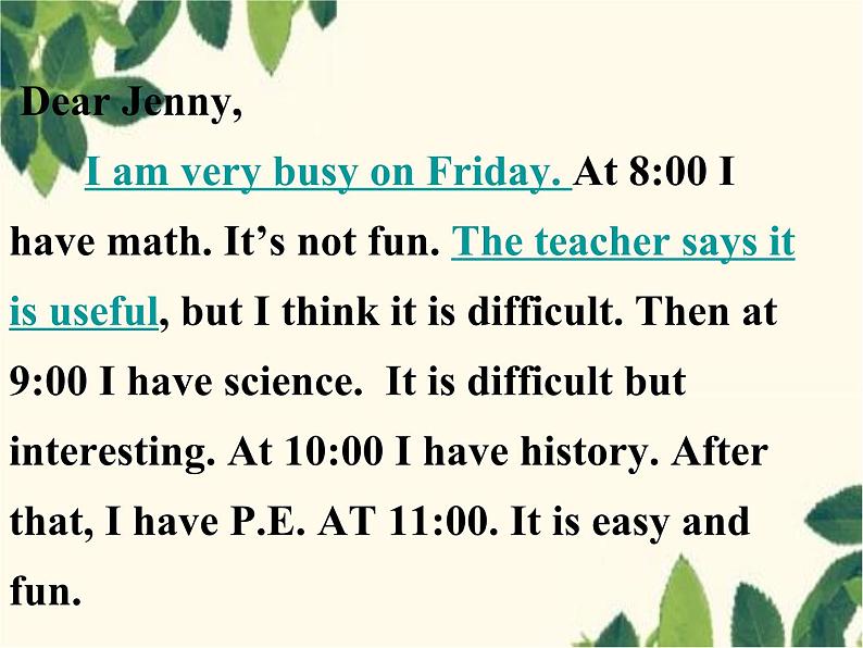 人教新目标版英语七年级上册Unit 9 My favorite subject is science.Section B(2b – 3b)课件第4页