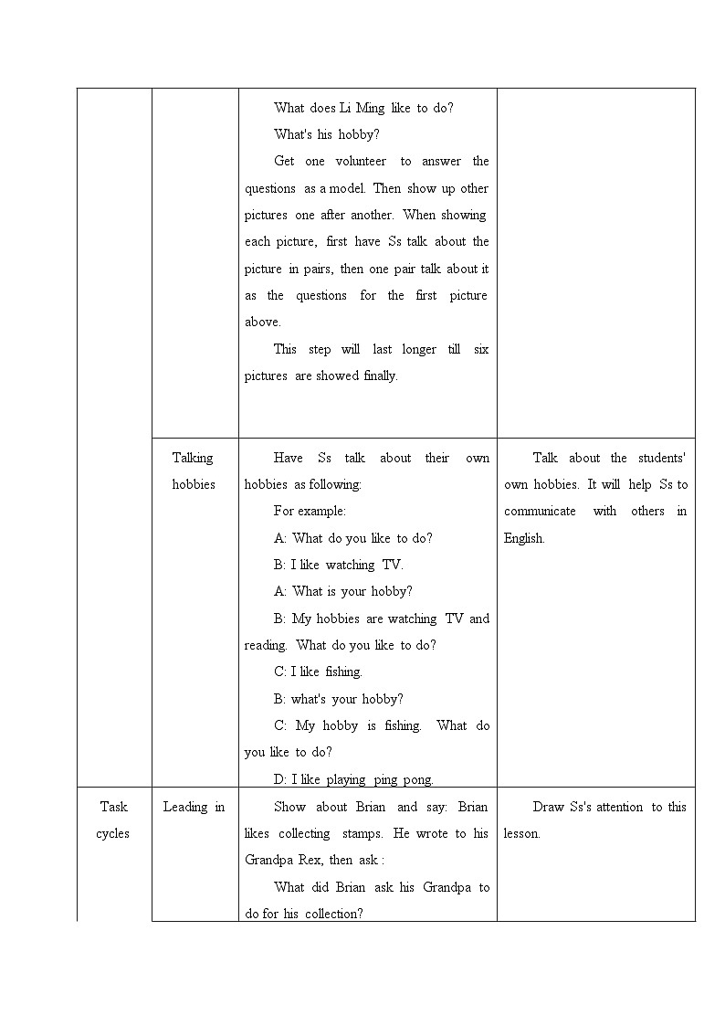 冀教版（三起）英语八年级上册 Unit 7  Enjoy Your Hobby_6 教案03