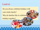 冀教版（三起）英语八年级上册 Unit 3  Families Celebrate Together Lesson 16_1 课件