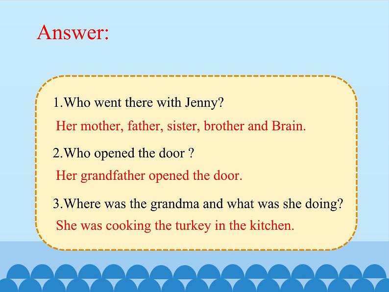 冀教版（三起）英语八年级上册 Unit 3  Families Celebrate Together Lesson 16_1 课件第6页