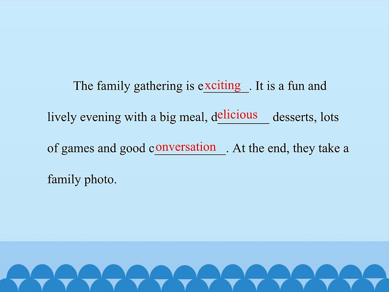 冀教版（三起）英语八年级上册 Unit 3  Families Celebrate Together Lesson 16_1 课件第8页