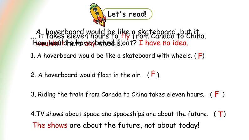 冀教版（三起）英语八年级上册 Unit 6  Go with Transportation!Lesson 35 Future Transportation 课件08