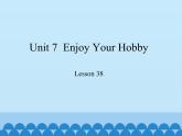 冀教版（三起）英语八年级上册 Unit 7  Enjoy Your Hobby Lesson 38_1(1) 课件