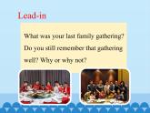 冀教版（三起）英语八年级上册 Unit 3  Families Celebrate Together Lesson 14_1 课件