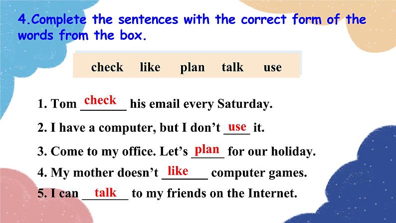 外研版英语七年级上册Module 7 Computers Unit3 Language in use课件08