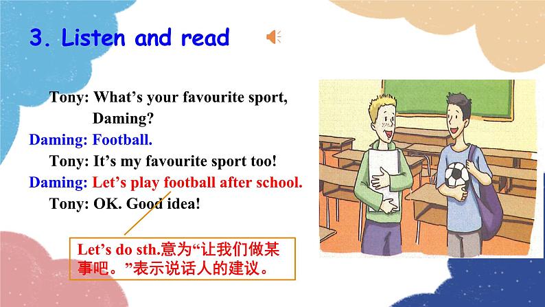 外研版英语七年级上册Starter Module 4 My everyday life Unit3What’syour favourite sport课件第6页