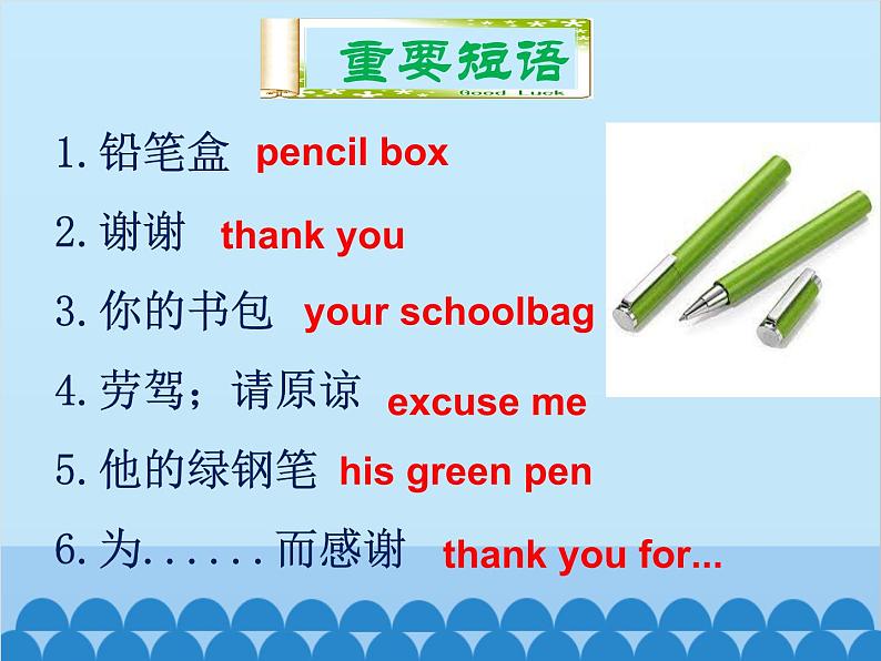 人教新目标版英语七年级上册 Unit 3 Is this your pencil 单元小结课件第7页