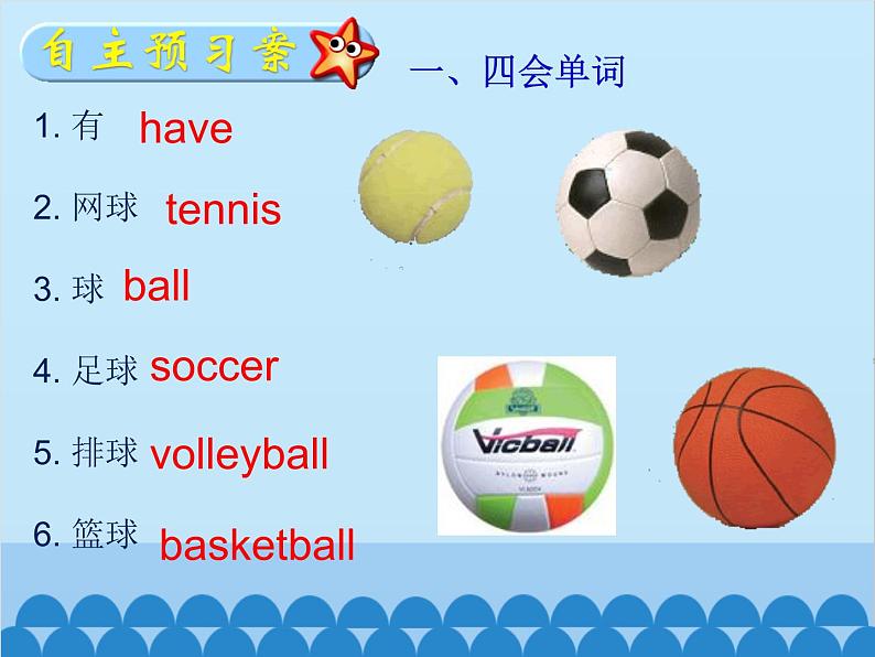 人教新目标版英语七年级上册 Unit 5 Do you have a soccer ball Section A（1a~2d）课件第2页