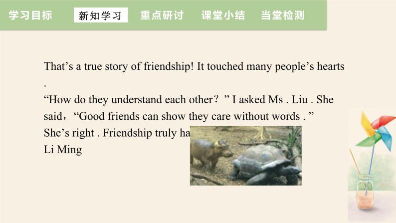 Unit 3 Lesson 18 Friendship Between Animals  课件 2023-2024学年冀教版英语八年级下册07