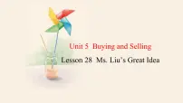 英语八年级下册Lesson 28 Ms. Liu's Great Idea课文ppt课件