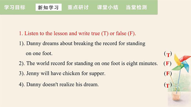 Unit 6 Lesson 31 Don’t fall, Danny!  课件 2023-2024学年冀教版英语八年级下册第6页