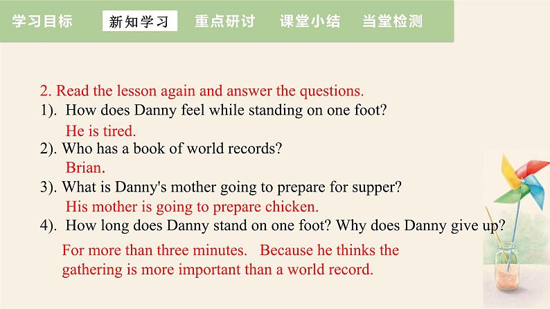 Unit 6 Lesson 31 Don’t fall, Danny!  课件 2023-2024学年冀教版英语八年级下册第7页