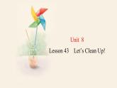 Unit 8 Lesson 43 Let’s Clean Up!  课件 2023-2024学年冀教版英语八年级下册
