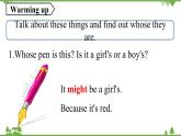 人教新目标版英语九年级上册 Unit 8 It must belong to Carla.Section A Grammar Focus-4c课件