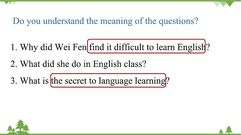 人教新目标版英语九年级上册 Unit 1 How can we become good learners-Section A 3a-3b课件06