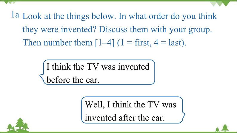 人教新目标版英语九年级上册Unit 6 When was it invented-SectionA1a-2d课件第8页