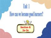 人教新目标(Go for it)版九年级英语全册 Unit 1How can we become good learnersSection B2a-2e课件
