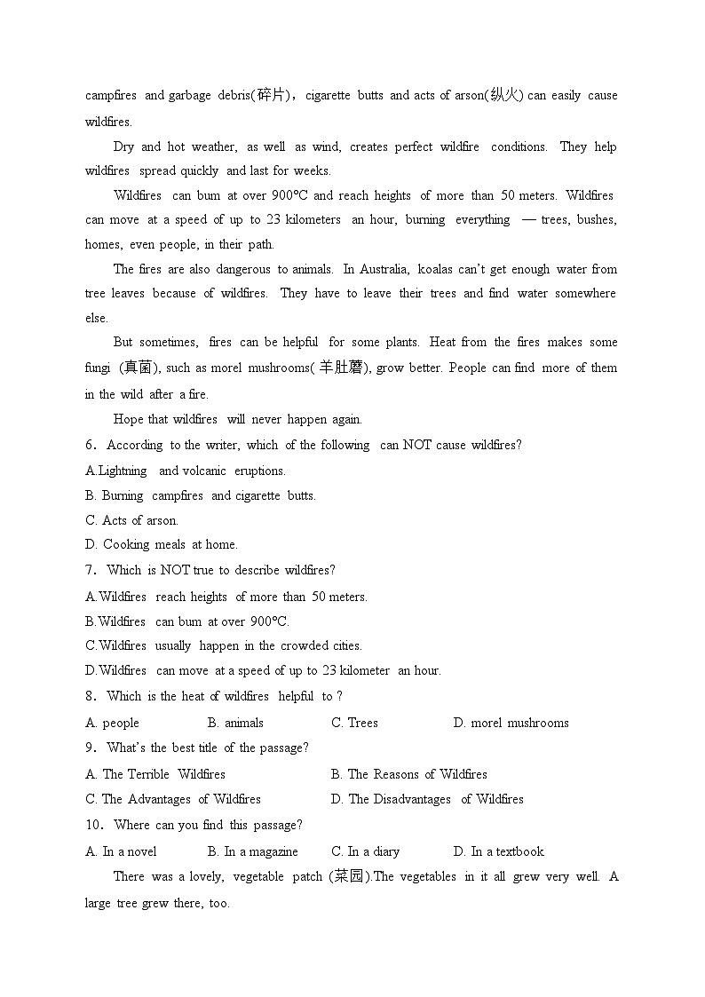 四川省绵阳市三台县2022-2023学年八年级下学期期中质量监测英语试卷(含答案)第3页