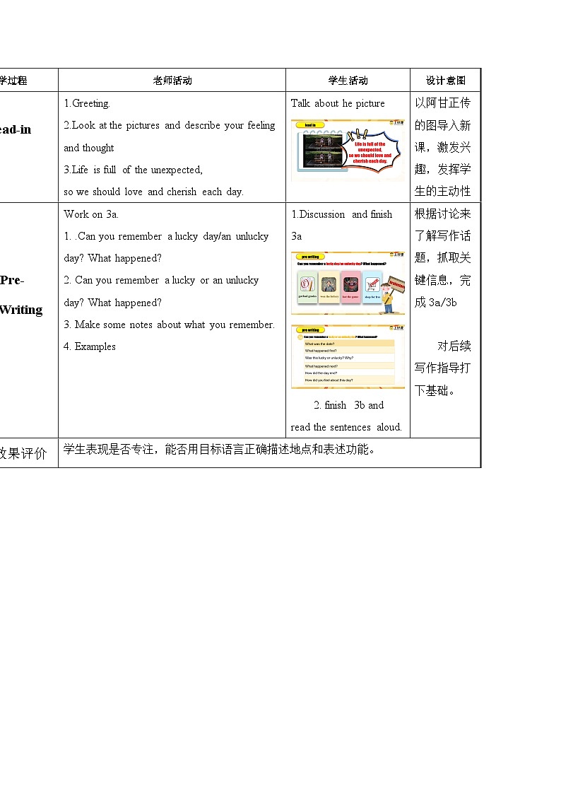 Unit 12 第6课时 (Section B 3a-selfcheck)（教学设计）-2023-2024学年九年级英语全册同步精品备课系列（人教版）02