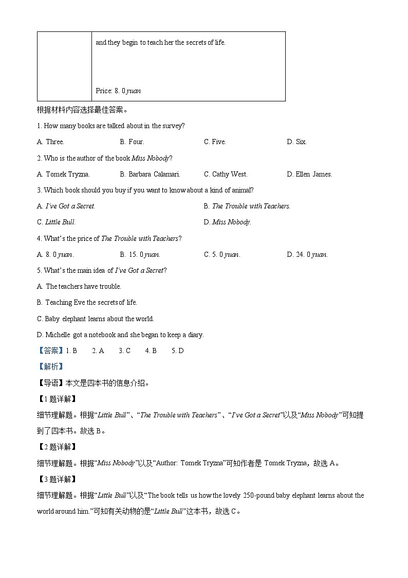 河南省洛阳市2022-2023学年八年级下学期期中英语试题（原卷版+解析版）02