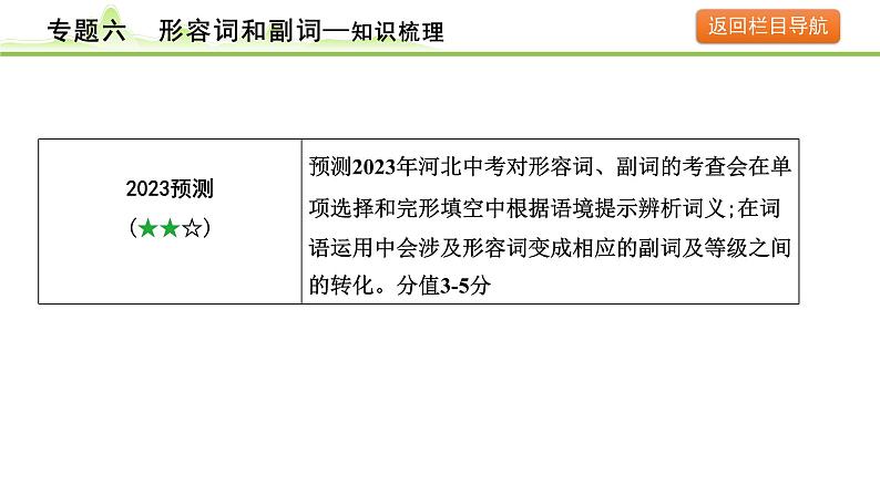 6.专题六  形容词和副词课件---2024年中考英语（讲练）一轮复习05