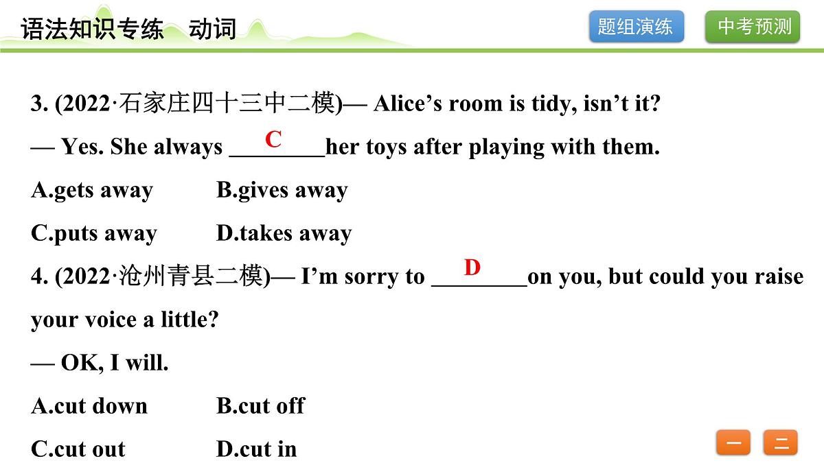 7.专题七 动词（精练册）第3页
