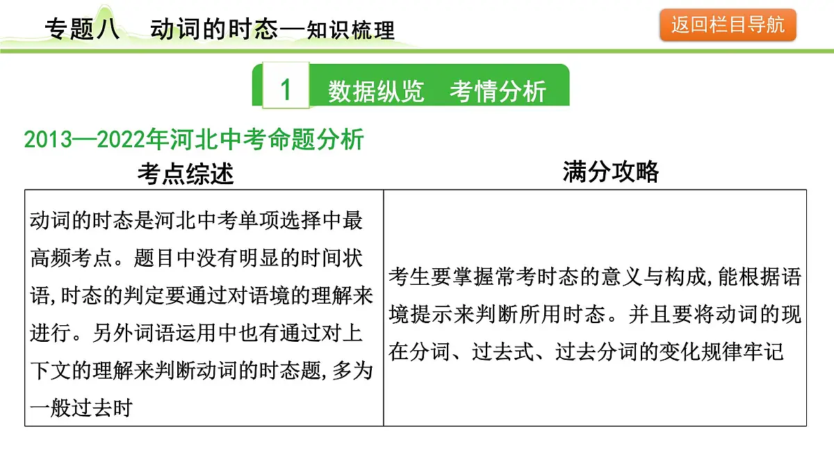 8.专题八 动词的时态第4页