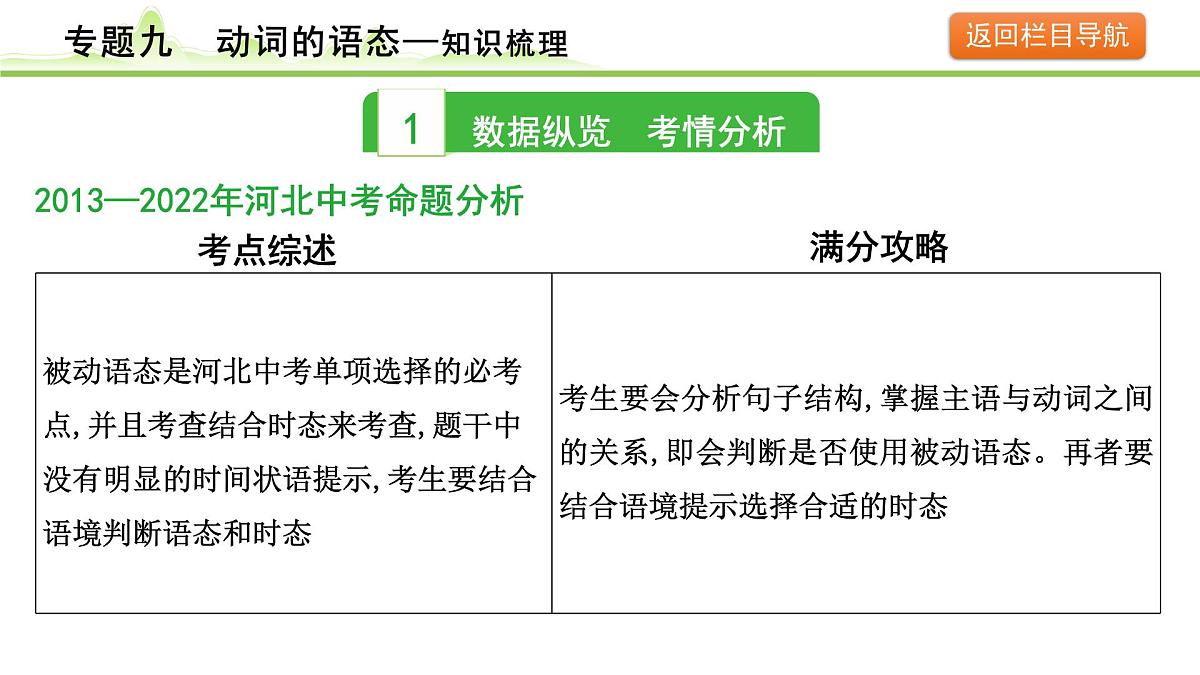 9.专题九  动词的语态第4页