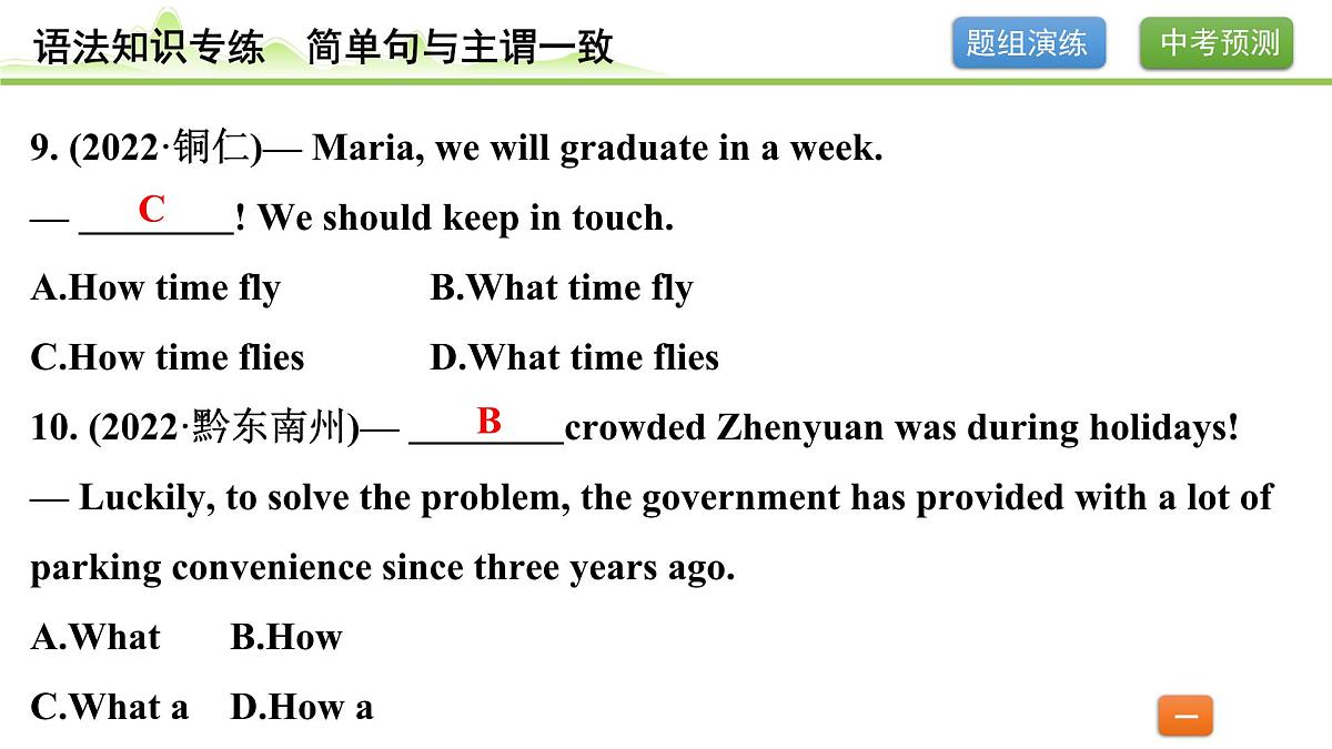 12.专题十二 简单句与主谓一致（精练册）第6页