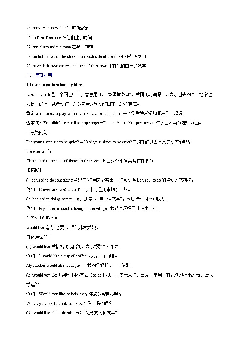 译林版八年级下册英语第一单元Unit1单元知识点02