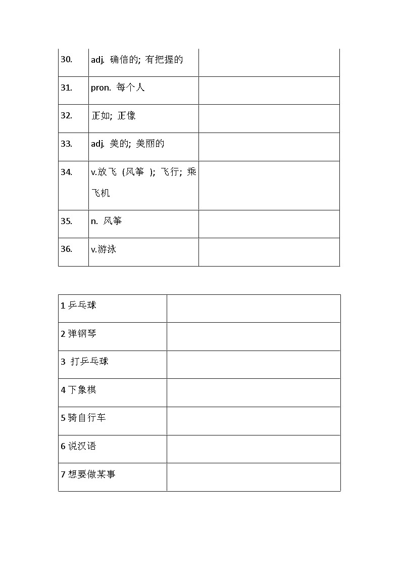外研社七年级下册Module 2 知识点（默写版）（含答案）03