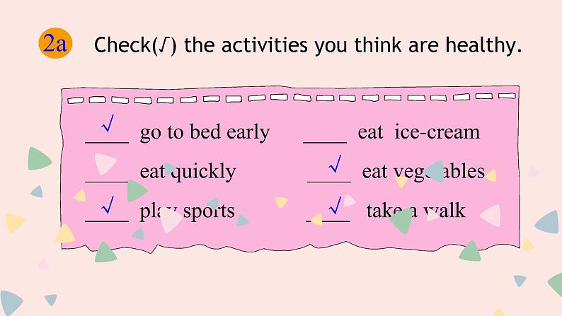 人教新目标Go For It七年级英语下册课件 Unit2 what time do you go to school SectionB 2a-2c第3页