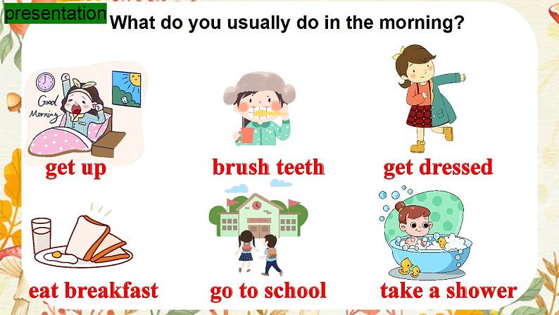 人教新目标Go For It七年级英语下册 课件 Unit2 what time do you go to school SectionA 1a-1c第8页