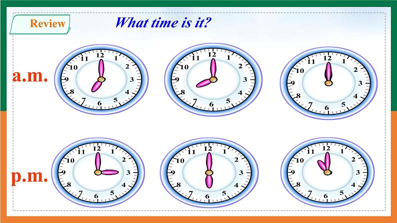 人教新目标Go For It七年级英语下册课件 Unit2 what time do you go to school SectionA Grammar Focus-3c第2页