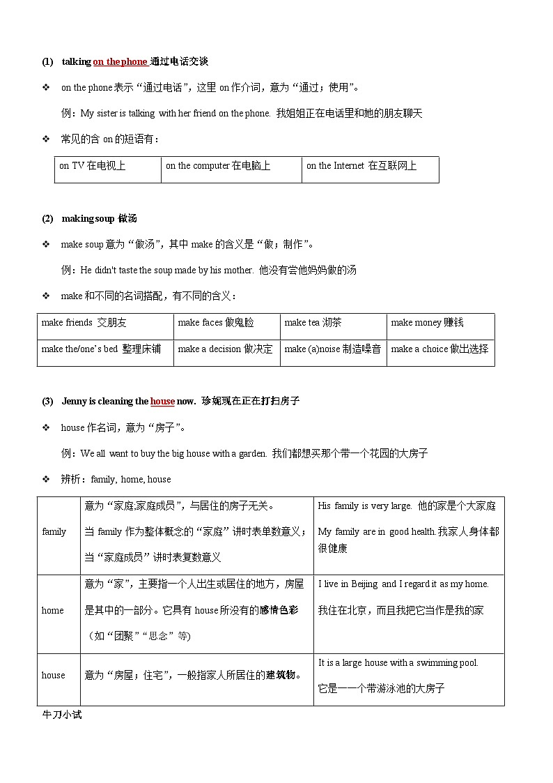 人教版七年级下册英语Unit 6 知识点语法归纳总结第2页