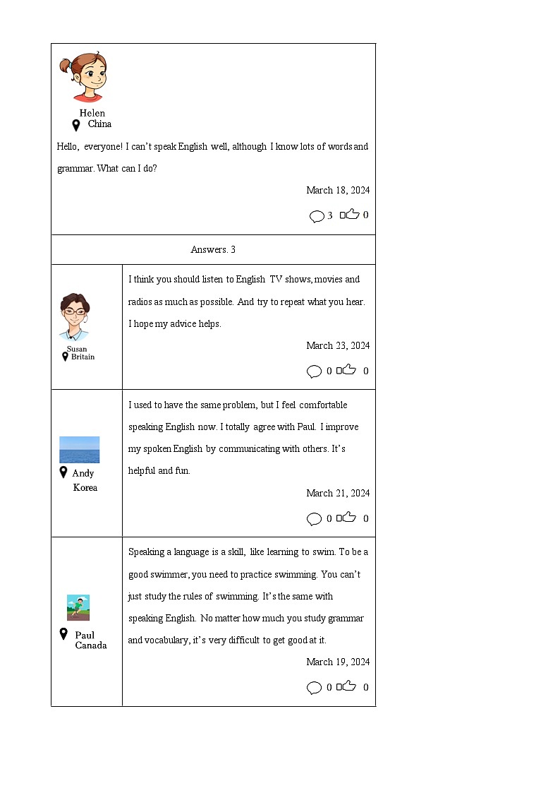 精品解析：2024年山东省济宁市金乡县中考一模英语试题（解析版）第3页