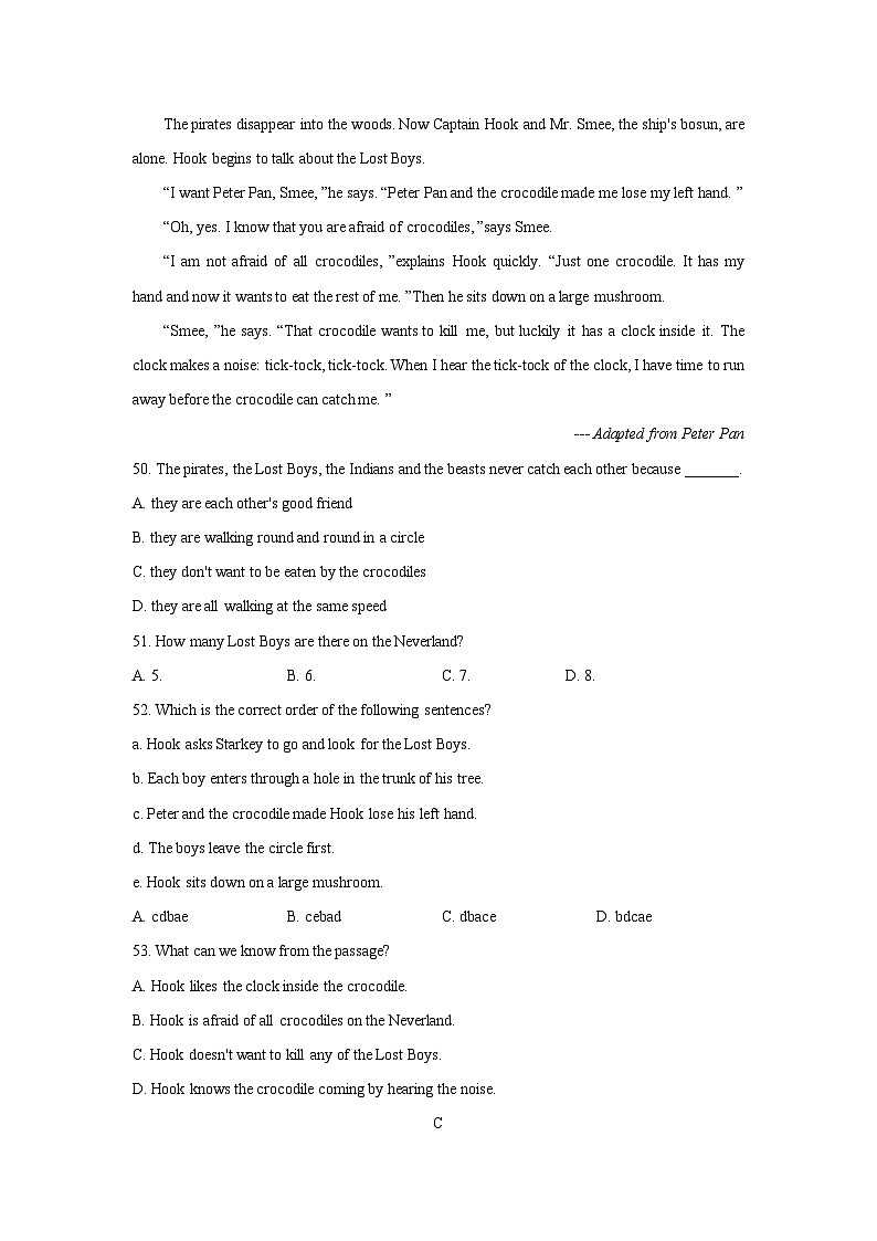 江苏省淮安市淮安区2022-2024年中考英语一模试题分类汇编：阅读理解+03