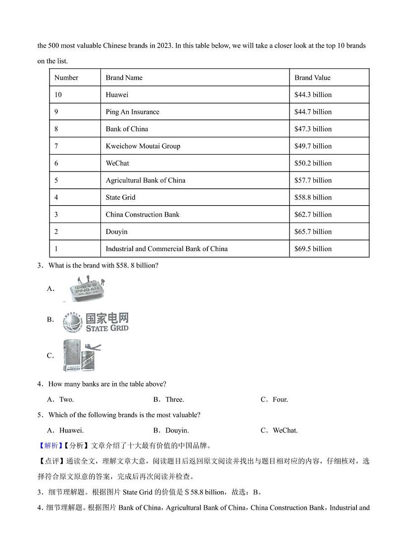 湖南省永州市2023年中考英语试题（附真题解析）02