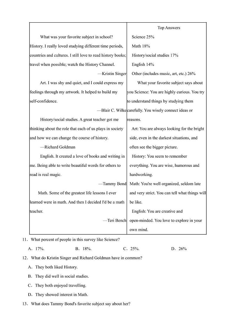 江苏省苏州市2023年中考英语试题（附真题解析）第3页