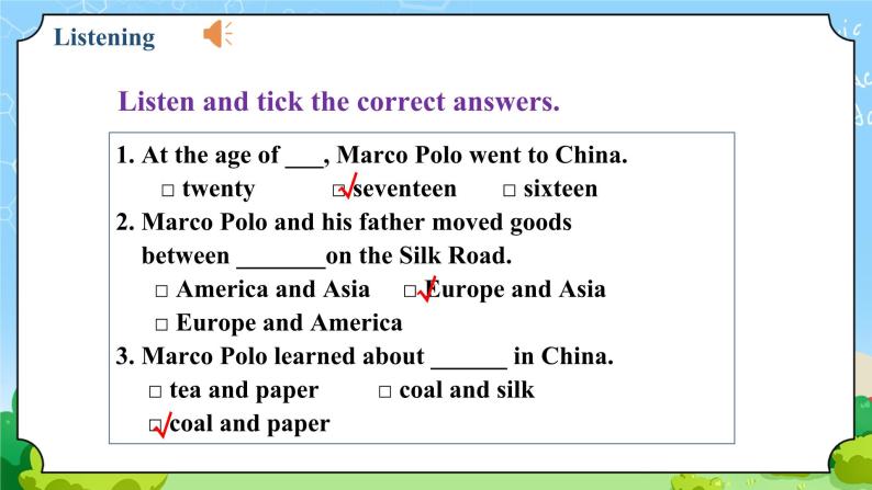 Unit 2 Lesson 8 Marco Polo and the Silk Road-初中英语七年级下册同步 课件+教案（冀教版）08
